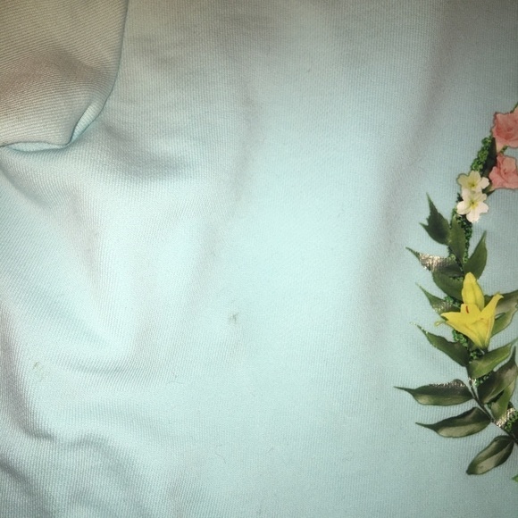 MOSCHINO double question mark floral hoodie - Picture 2 of 5